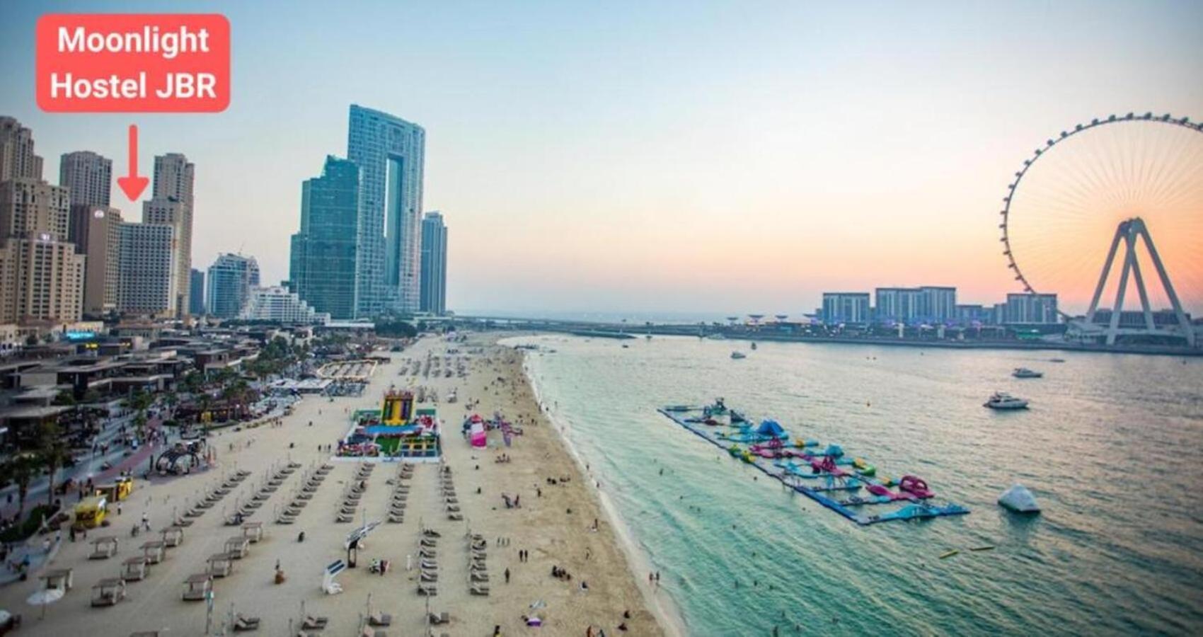 Moonlight Hostel Jbr - 2Min Walk To Jbr Beach - Gym - 2Min Metro Station - Poll Dubaj Exteriér fotografie